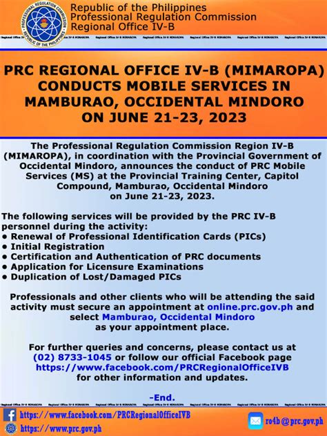prc regional office iv-b (mimaropa) photos|REGIONAL OFFICES CONTACT INFORMATION .
